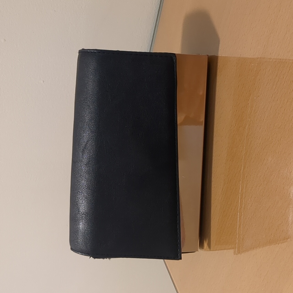 Vtg Black Purse Handbag Gold Chain Strap Hollywood Retro Crossbody Bag .